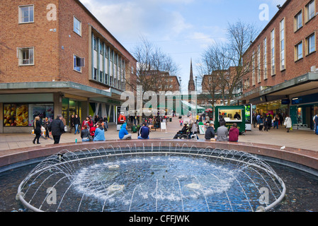 Fountain In Coventry City Centre, UK Stock Photo, Royalty Free Image ...