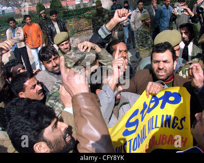 Supporters Of Jammu And Kashmir Liberation Forum Protest And Shouts