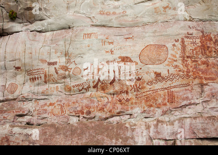 Pinturas Rupestres Rock Paintings In Cerro Azul Guaviare Colombia