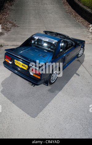 Toyota MR2 Mk1 80s wedge mid engine sports car  Mid enigne Rear Stock Photo, Royalty Free Image 