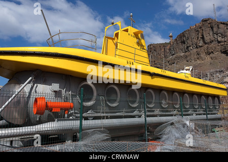 The U Boot Yellow Submarine At Puerto De Mogan Gran Canaria Canary