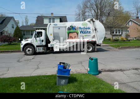 collecting garbage truck trash dumaguete philippines alamy recycled household residential street similar