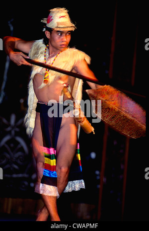 Malaysia Sarawak Iban Tribesman Stock Photo Alamy