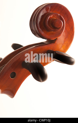 Violin Pegbox And Scroll Detail Stock Photo Alamy