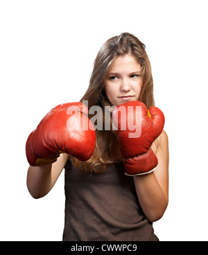 Serious Boxing Teen Stock Photo, Royalty Free Image: 115500438 - Alamy