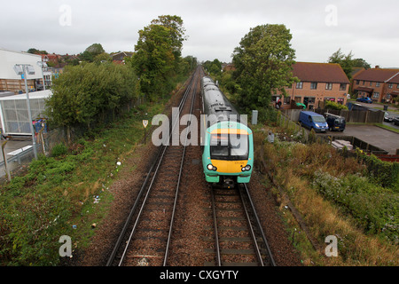 A Level Crossing At The Hampden Park Train Station In Eastbourne Stock 