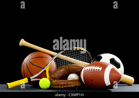 Assorted Sports Equipment Stock Photo Alamy