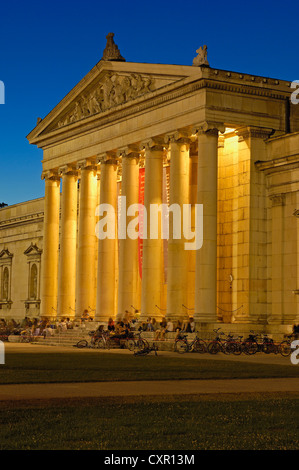 Glyptothek Koenigsplatz At Night Munich Upper Bavaria Bavaria