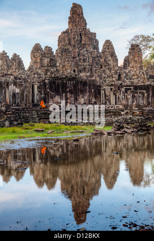 The Bayon Temple In The Ancient City Of Angkor Thom Cambodia Stock