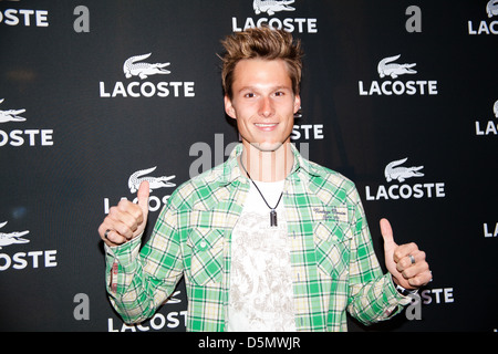 Alexander Granzow At Lacoste Store Opening At Neuer Wall Hamburg