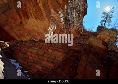 Walter's Wiggles Switchbacks, Angels Landing Trail, Zion National Stock ...