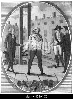 The execution of Louis XVI, 21 January 1793, Place de la Révolution Stock Photo, Royalty Free ...