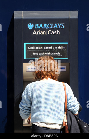A Barclays Bank ATM cashpoint cash machine London England ...