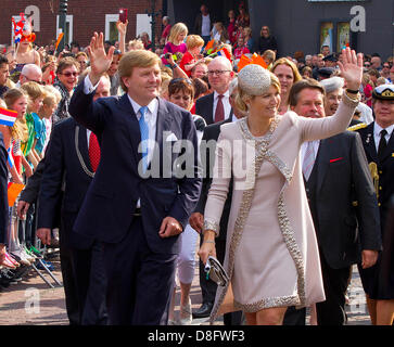 Leek Netherlands Th May King Willem Alexander Queen Maxima