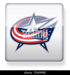 Columbus Blue Jackets hockey team logo as an app icon. Clipping ...