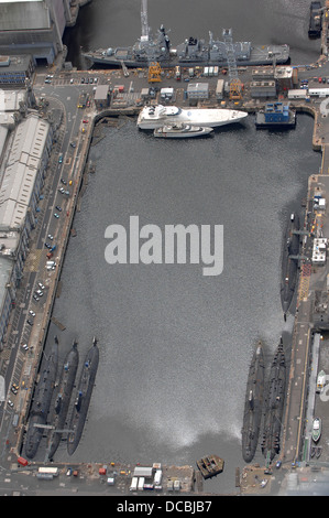 Nuclear submarines at Devonport Naval Base , Plymouth ,Devon,UK Stock