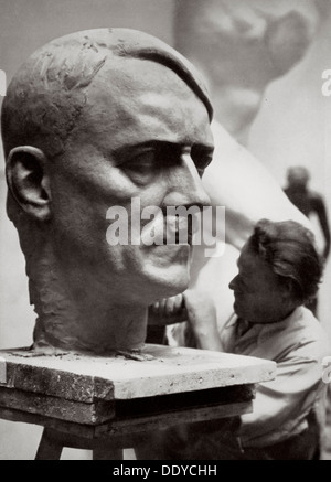 Adolf Hitler Portrait S B W Studio Posed Head And Shoulder