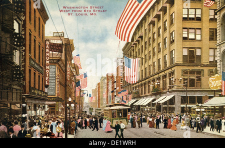 Washington Avenue St Louis Missouri USA 1910 Artist Unknown Stock