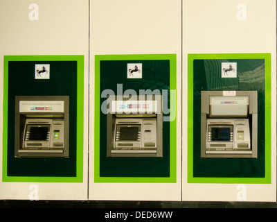 bank cash machines atm lloyds belonging row point points outside lloyd alamy cashpoints central