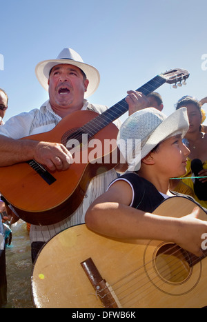 Pilgrims Blessing At Sea Procession During Annual Gipsy Pilgrimage At