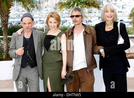 Denis Lavant L Kylie Minogue C And Leos Carax Arrive At A