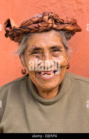 Portrait Of An Elderly Zapotec Indigenous Woman In Teotitlan Mexico