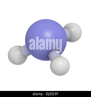 Ammonia Nh Molecule Chemical Structure Atoms Are Represented As