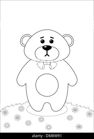 Teddy Bear A Tilde Silhouette Stock Vector Image Art Alamy