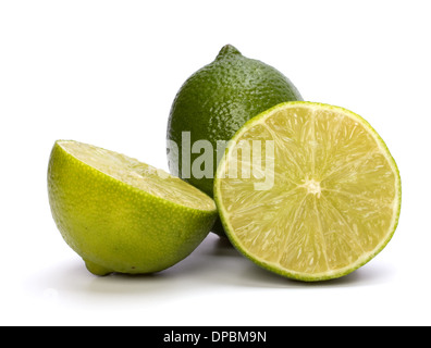 Laime Isolated On White Background Stock Photo Alamy