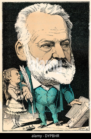 Caricature Of Victor Hugo 1802 1885 In Le Trombinoscope By