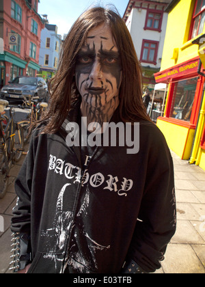 Male Goth Man In Goth Makeup Punk Subculture Stock Photo Alamy