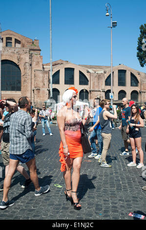 Rome Italy Th July Gay Pride March In Rome Pictured A