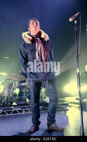 liam gallagher live oasis performing sheffield octagon alamy vocalist former band his centre