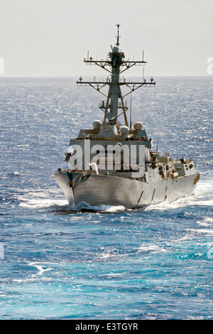 The US Navy USN Spruance Class Destroyer USS CUSHING DD 985 Is