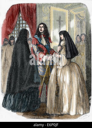 Louise de la Valliere 1644 1710 Mistress of Louis XIV Stock Photo, Royalty Free Image: 2713982 ...
