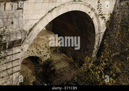 Outfall Of The Cloaca Maxima To The Tiber River Rome In XIX Century