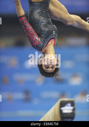 Mexican Gymnast Elsa Garcia Rodriguez Blancas Performs On The Balance