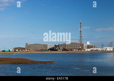 Arctic Alaska Oil Drilling Rig Prudhoe Bay Stock Photo Alamy