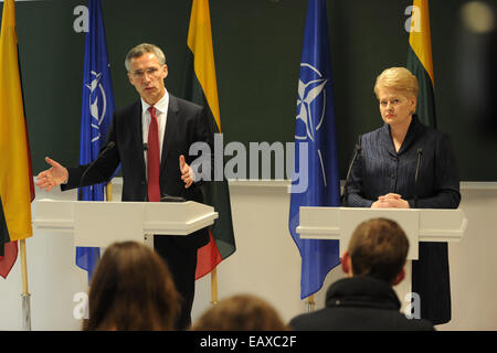 Kaunas Lithuania St Nov Nato Secretary General Jens