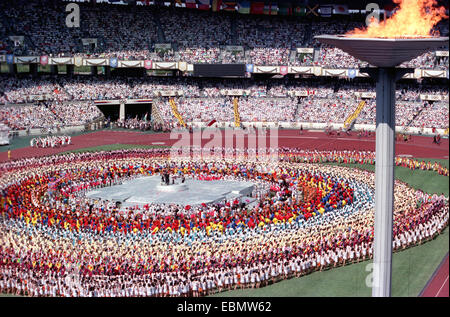 Seoul Summer Olympics opening ceremonies September 17, 1988 in Seoul