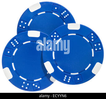 Blue poker chip worth