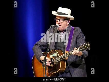 Elvis Costello Performing At Bridgewater Hall In Manchester Featuring