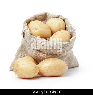 Organic Sweet Potatoes On Burlap Cloth Stock Photo Alamy