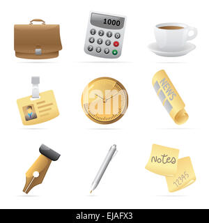 Icons For Office And Stationery Stock Photo Alamy