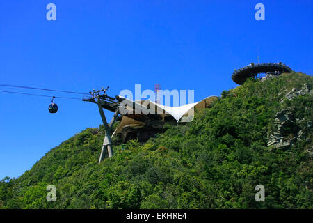 Sky Bridge Cable Car Langkawi Island Malaysia Southeast Asia Stock