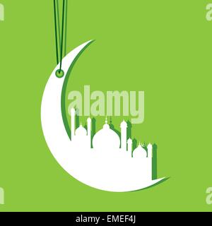 Creative Eid Greeting Vector Illustration Stock Vector Image Art Alamy