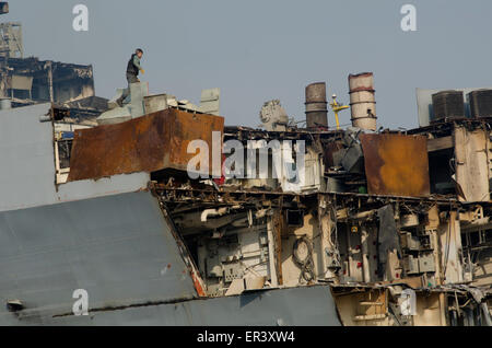 Turkish Ship Breaking Yards at Aliaga near Izmir Turkey ...
