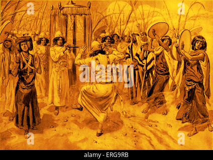 david ark dancing book before exodus testimony tablets covenant chest king alamy tissot james illustration similar