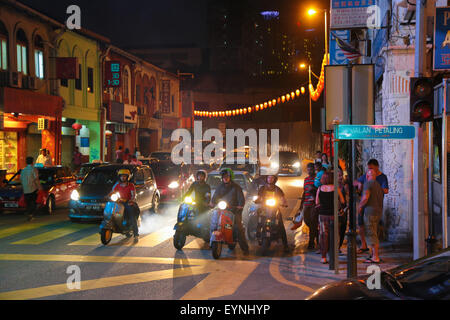 Traffic Congestion At Kuala Lumpur Chinatown Petaling Street During