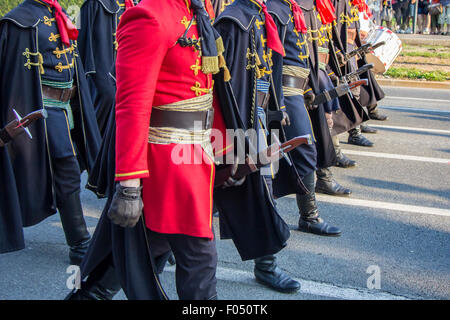 Festive Military Parade Of The Croatian Army In Historic Uniforms On